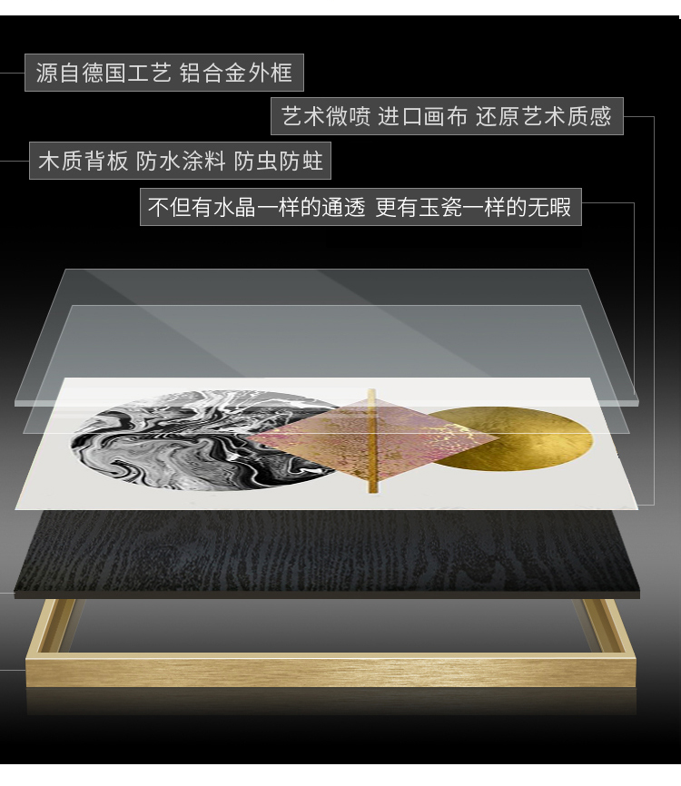 新中式裝飾 畫(huà)現(xiàn)代簡(jiǎn)約客廳壁畫(huà) 走廊過(guò)道晶瓷畫(huà) 現(xiàn)代簡(jiǎn)約輕奢玄關(guān)畫(huà)