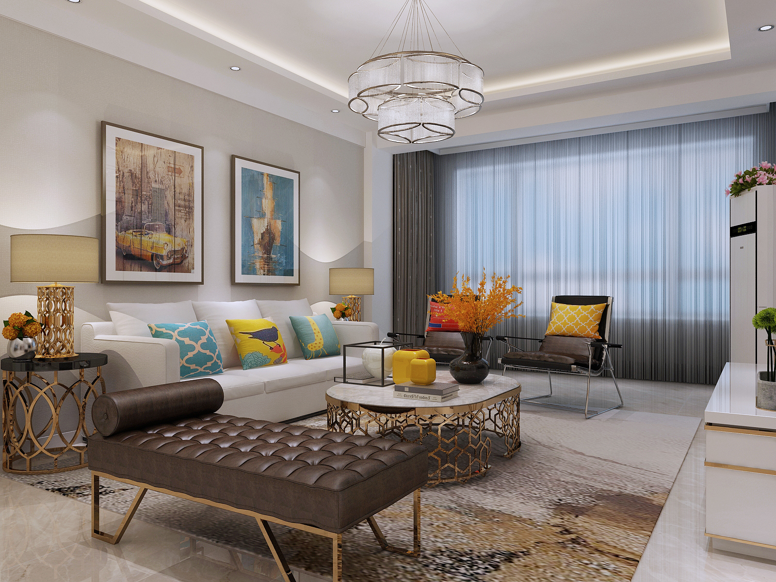 現(xiàn)代風(fēng)格裝修案例賞析-遼陽家裝案例